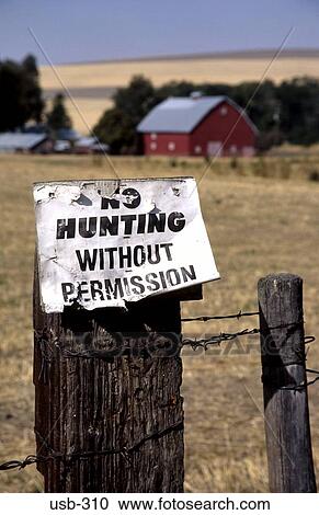 No Hunting Sign Oregon USA View Large Photo Image Stock Image - No Hunting Sign Oregon USA. Fotosearch