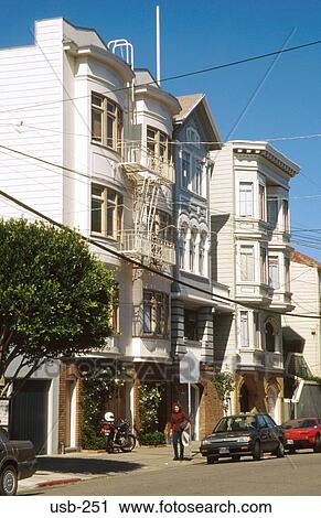 Old Apartment Block San Francisco USA View Large Photo Image Stock Image - Old Apartment Block San Francisco USA. Fotosearch