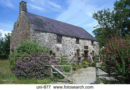 Old Cottage Wales UK View Large Photo Image Stock Photo - Old Cottage Wales UK. Fotosearch