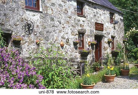 Stock Photo - Old Cottage Wales UK. Fotosearch
