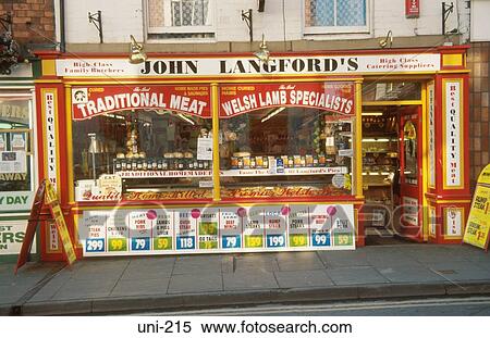 Old Fashioned Butchers Shop Welshpool Wales View Large Photo Image Stock Photography - Old Fashioned Butchers Shop Welshpool Wales. Fotosearch