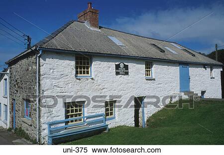 Stock Photography - Old Stone Mill Buildings Wales. Fotosearch