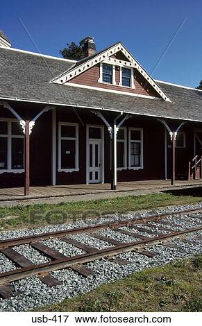 Old Wooden Railroad Station Snoqualmie USA View Large Photo Image Stock Photo - Old Wooden Railroad Station Snoqualmie USA. Fotosearch