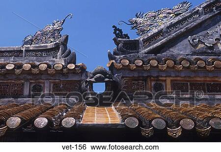 Ornate Roof Tomb of Tu Duc Vietnam View Large Photo Image Stock Photograph - Ornate Roof Tomb of Tu Duc Vietnam. Fotosearch