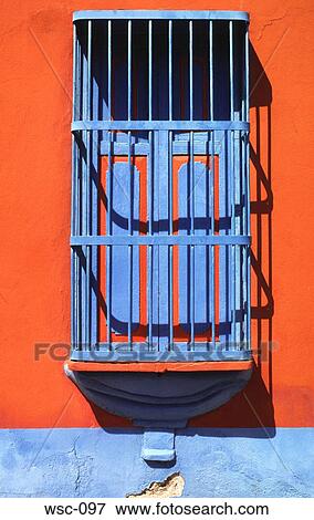 Stock Photo - Painted Shuttered Window Venezuela. Fotosearch