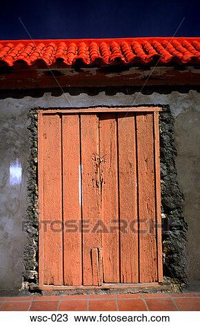 Painted Wooden Door Venezuela View Large Photo Image Stock Image - Painted Wooden Door Venezuela. Fotosearch
