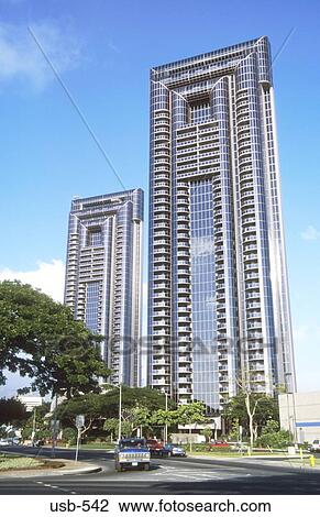 Pair of Skyscrapers Waikiki Honolulu Oahu Hawaii USA View Large Photo Image Stock Image - Pair of Skyscrapers Waikiki Honolulu Oahu Hawaii USA. Fotosearch
