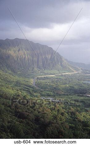 Pali Mountain Range Hawaii USA View Large Photo Image Picture - Pali Mountain Range Hawaii USA. Fotosearch