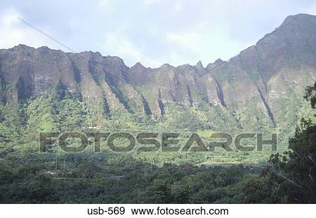 Pali Mountain Range Hawaii USA View Large Photo Image Stock Photo - Pali Mountain Range Hawaii USA. Fotosearch