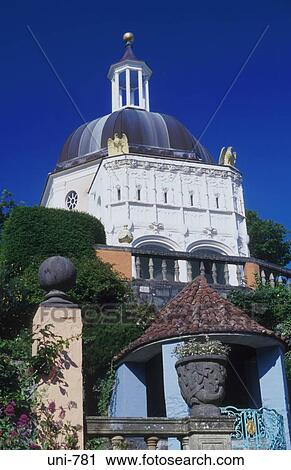 Pantheon Dome Portmeirion Wales UK View Large Photo Image Stock Image - Pantheon Dome Portmeirion Wales UK. Fotosearch