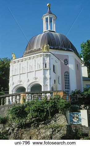 Pantheon Dome Portmeirion Wales UK View Large Photo Image Stock Photograph - Pantheon Dome Portmeirion Wales UK. Fotosearch
