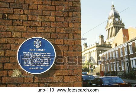 Park Square Plaque Leeds Yorkshire UK View Large Photo Image Stock Photo - Park Square Plaque Leeds Yorkshire UK. Fotosearch
