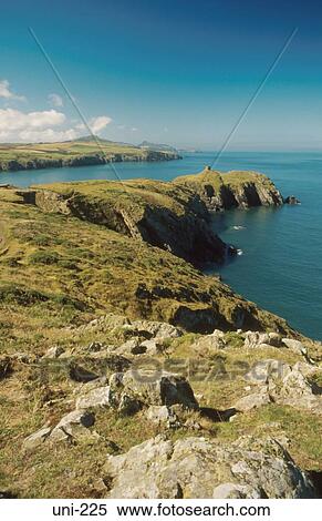 Pembrokeshire Coastline Wales UK View Large Photo Image Stock Photography - Pembrokeshire Coastline Wales UK. Fotosearch