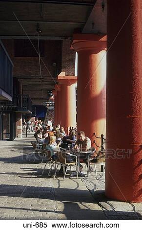 People at Dockside Cafe Liverpool UK View Large Photo Image Stock Photography - People at Dockside Cafe Liverpool UK. Fotosearch