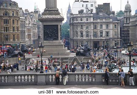 People in Trafalgar Square London UK View Large Photo Image Stock Image - People in Trafalgar Square London UK. Fotosearch