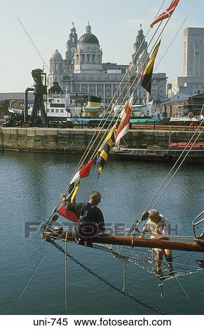 People on Rigging of Ship Liverpool UK View Large Photo Image Stock Photography - People on Rigging of Ship Liverpool UK. Fotosearch