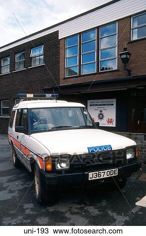 Police Car and HQ Building Brecon Wales UK View Large Photo Image Stock Image - Police Car and HQ Building Brecon Wales UK. Fotosearch