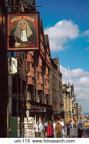 Pub on Busy Scottish Street UK View Large Photo Image Stock Image - Pub on Busy Scottish Street UK. Fotosearch
