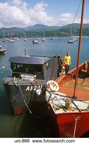 Quayside Barmouth Wales UK View Large Photo Image Stock Photograph - Quayside Barmouth Wales UK. Fotosearch