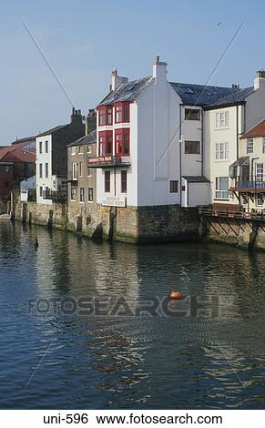 Quayside Buildings Whitby UK View Large Photo Image Stock Photograph - Quayside Buildings Whitby UK. Fotosearch