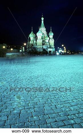 Red Square at Night View Large Photo Image Stock Photo - Red Square at Night. Fotosearch