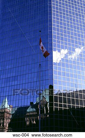 Reflections of City Hall in Office Block Toronto View Large Photo Image Picture - Reflections of City Hall in Office Block Toronto. Fotosearch