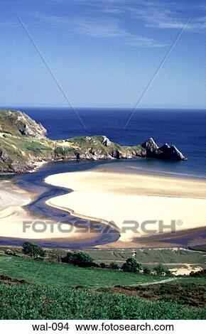 River Estuary Wales View Large Photo Image Picture - River Estuary Wales. Fotosearch