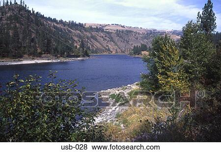 Stock Photo - River on the Lewis and Clark Trail Washington USA. Fotosearch