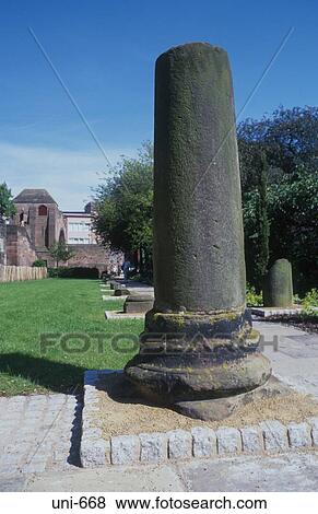 Roman Column Base Chester UK View Large Photo Image Stock Photo - Roman Column Base Chester UK. Fotosearch