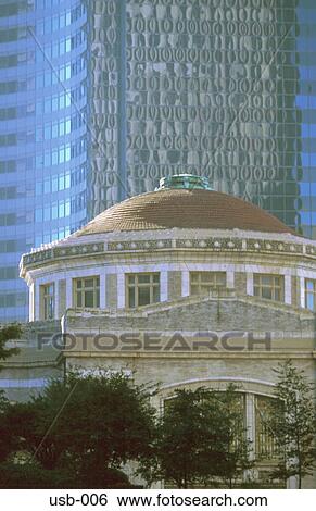 Rotunda of Civic Building against Glass Offices USA View Large Photo Image Stock Photograph - Rotunda of Civic Building against Glass Offices USA. Fotosearch