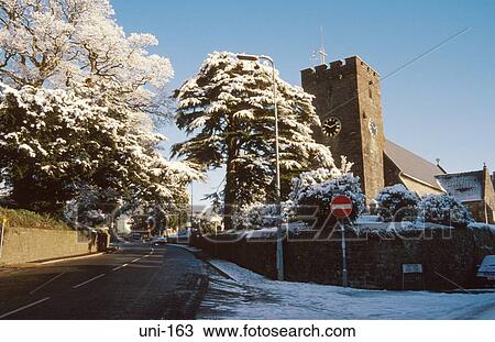 Rural Church In Snow Covered Landscape Wales UK View Large Photo Image Stock Image - Rural Church In Snow Covered Landscape Wales UK. Fotosearch