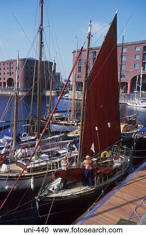 Sailing Boats in Albert Dock Liverpool UK View Large Photo Image Stock Image - Sailing Boats in Albert Dock Liverpool UK. Fotosearch