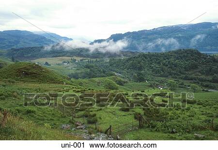Scottish Upland Landscape Scotland UK View Large Photo Image Stock Image - Scottish Upland Landscape Scotland UK. Fotosearch
