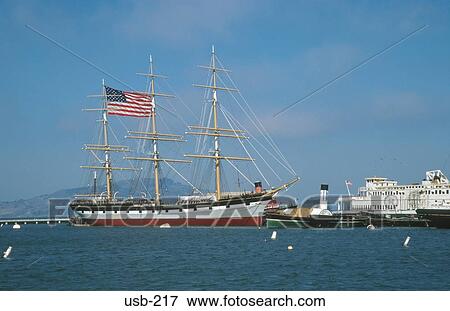 Ship with Flag Fisherman's Wharf San Francisco USA View Large Photo Image Stock Photo - Ship with Flag Fisherman's Wharf San Francisco USA. Fotosearch