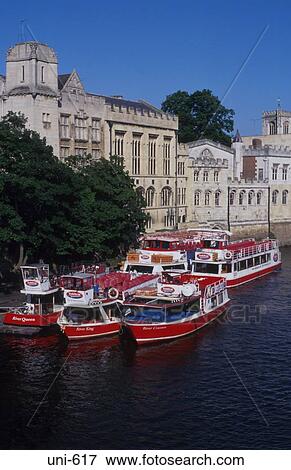 Sightseeing Boats on Ouse York UK View Large Photo Image Stock Photo - Sightseeing Boats on Ouse York UK. Fotosearch