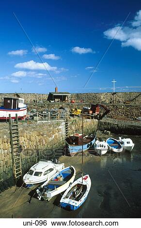 Small Boats in Harbour at Low Tide Scotland View Large Photo Image Stock Photograph - Small Boats in Harbour at Low Tide Scotland. Fotosearch