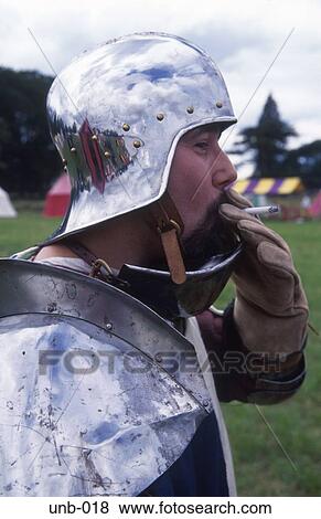 Soldier in Armour Smoking Tewkesbury Medieval Festival UK View Large Photo Image Stock Photo - Soldier in Armour Smoking Tewkesbury Medieval Festival UK. Fotosearch