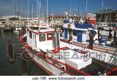 Sport Fishing Boats in Marina San Francisco USA View Large Photo Image Stock Photograph - Sport Fishing Boats in Marina San Francisco USA. Fotosearch