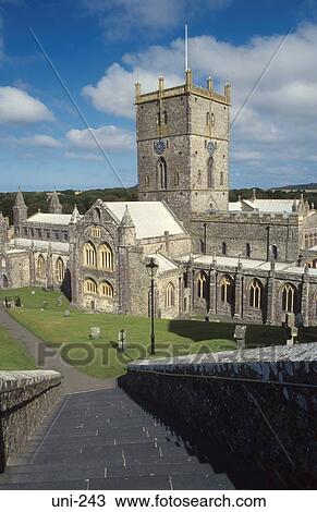 St. David's Cathedral Wales UK View Large Photo Image Stock Image - St. David's Cathedral Wales UK. Fotosearch