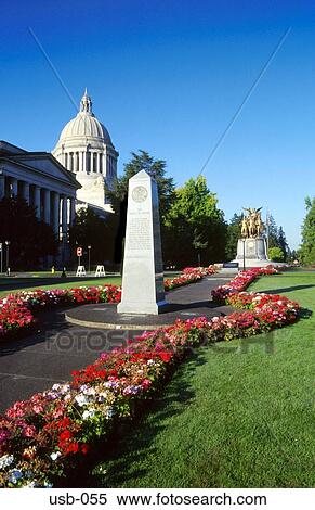 Stock Photography - State Capitol Gardens Olympia Washington USA. Fotosearch