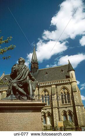 Statue and Church Scotland View Large Photo Image Stock Photo - Statue and Church Scotland. Fotosearch