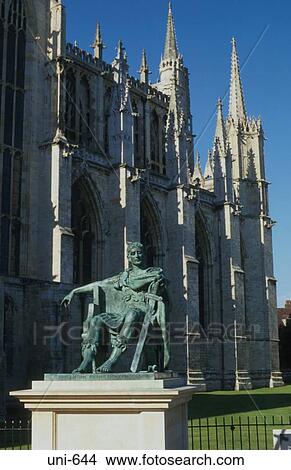 Statue of Constantine by York Minster UK View Large Photo Image Picture - Statue of Constantine by York Minster UK. Fotosearch
