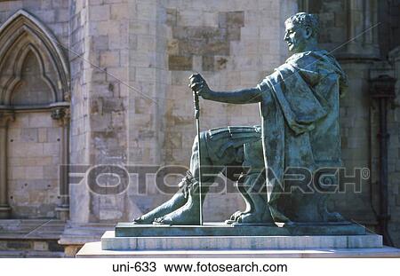 Statue of Constantine York UK View Large Photo Image Stock Image - Statue of Constantine York UK. Fotosearch