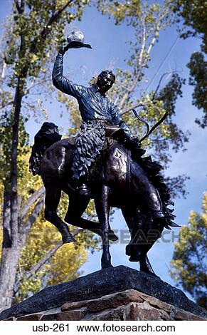 Statue of Cowboy Riding Bucking Horse USA View Large Photo Image Stock Image - Statue of Cowboy Riding Bucking Horse USA. Fotosearch