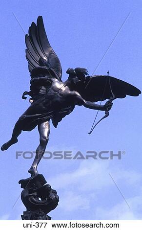 Stock Photo - Statue of Eros London. Fotosearch