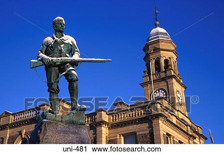 Statue of Soldier and Town Hall Llanelli Wales View Large Photo Image Stock Image - Statue of Soldier and Town Hall Llanelli Wales. Fotosearch