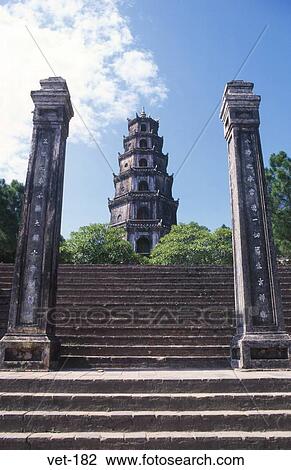 Steps to the Thien Mu Pagoda Hue Vietnam View Large Photo Image Stock Image - Steps to the Thien Mu Pagoda Hue Vietnam. Fotosearch