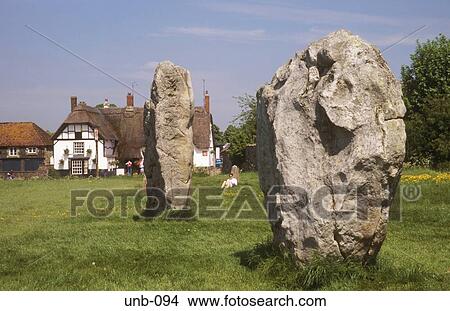 Picture - Stone Circle Avebury Wiltshire UK. Fotosearch