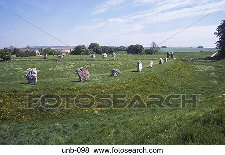 Stone Circle Avebury Wiltshire UK View Large Photo Image Stock Photo - Stone Circle Avebury Wiltshire UK. Fotosearch