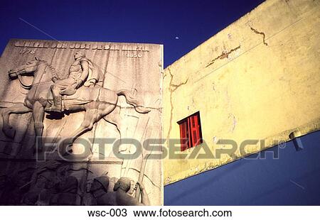 Stone Relief and Yellow and Blue Wall View Large Photo Image Stock Image - Stone Relief and Yellow and Blue Wall. Fotosearch